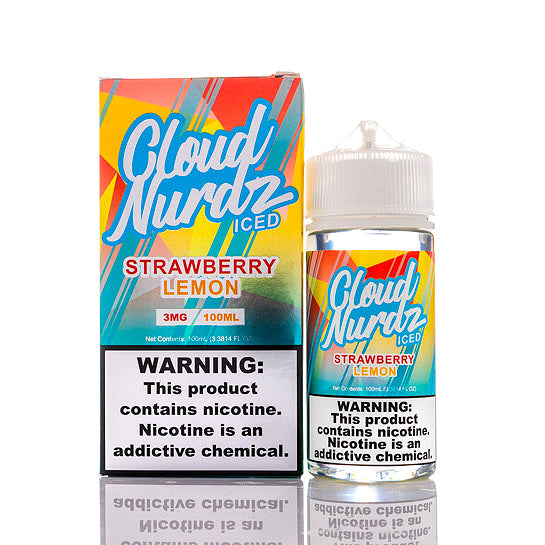 Cloud Nurdz Strawberry Lemon Iced E-Liquid