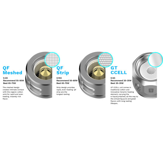 Vaporesso QF Coils (QF Mesh, QF Strip & CCELL)