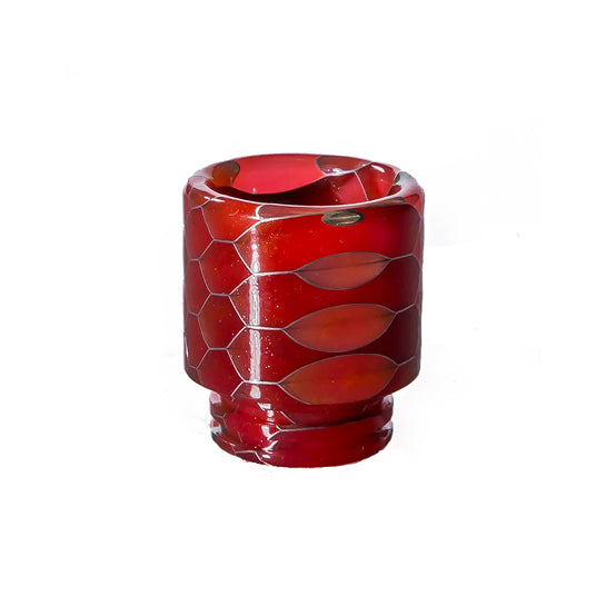 snake skin resin drip tip - red